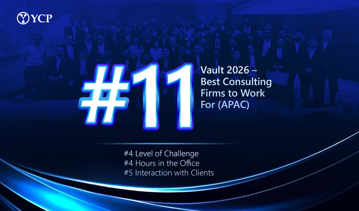 YCP Ranks 11th in Vault’s 2026 Best Consulting Firms to Work APAC Rankings